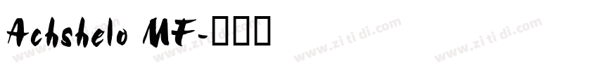 Achshelo MF字体转换